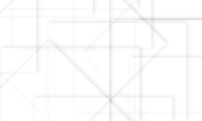 Geometric white abstract square shape banner background. Digital futuristic technology 
concept geometric line vector background. Design for banner, poster, template, cover, technology background.
