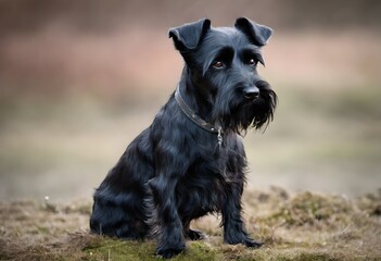 A close up of a Scottish Terrier - obrazy, fototapety, plakaty