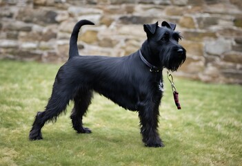 A close up of a Scottish Terrier