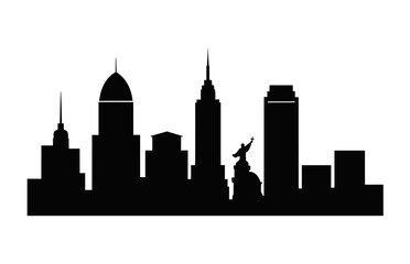 Indianapolis City Skyline Silhouette isolated on a white background