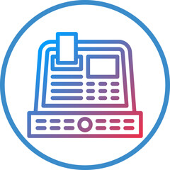 Vector Design Cash Register Icon Style