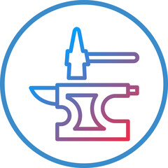 Vector Design Anvil Icon Style