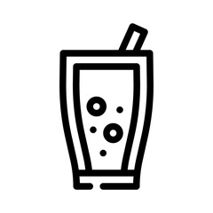 cocktail line icon