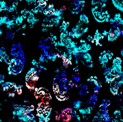 Beautiful vintage floral peisley seamless pattern for your business