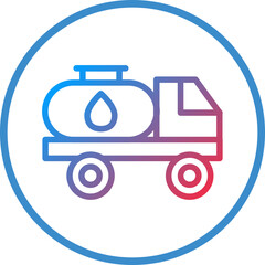 Vector Design Water Tanker Icon Style