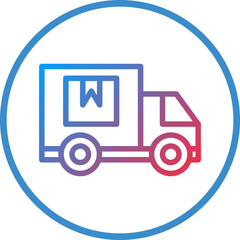 Vector Design Cargo Truck Icon Style