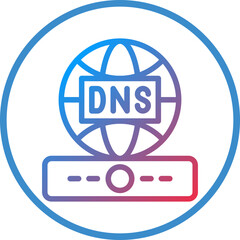 Vector Design DNS Icon Style