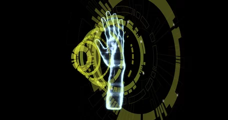  Image of scope scanning over hand © vectorfusionart