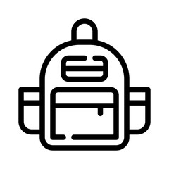 backpack line icon