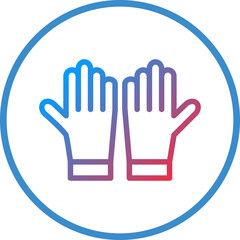Vector Design Gloves Icon Style