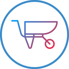 Vector Design Wheelbarrow Icon Style