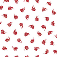 Simple and cute sea bream seamless textile pattern,