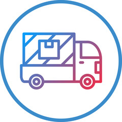 Vector Design Delivery Truck Icon Style
