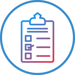 Vector Design Checklist Icon Style