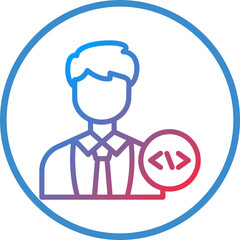 Fototapeta premium Vector Design Programmer Icon Style