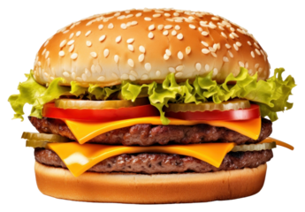 PNG Cheese burger food white background