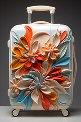 Unusual polycarbonate luggage suitcase