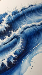 Imagine a serene ocean wave under a clear sky, perfect for a peaceful background 