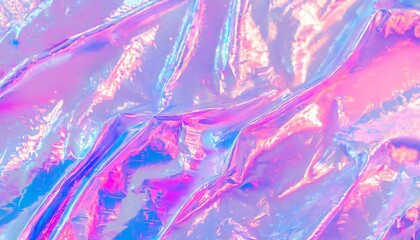 Futuristic Flair: Bright Holographic Foil with Vibrant Layers