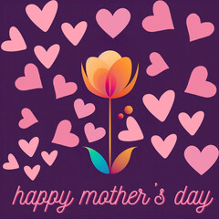 Sweet_mother's day. Generated AI.