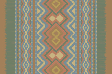 Geometric ethnic oriental ikat pattern traditional Design for background,carpet,wallpaper,clothing,wrapping,batic,fabric,vector Decorative strip for textiles.
