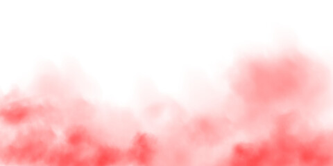 Red smog clouds on floor. Fog or smoke. Isolated transparent special effect. Morning fog over land or water surface. Magic haze. PNG.
 - obrazy, fototapety, plakaty