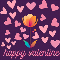 Sweet_valentine's day. Generated AI.