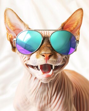 cool cat in sunglasses