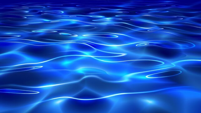   A blue background with wavy lines