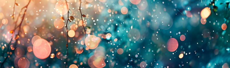 background filled with bokeh, with abstract elements, combining softness and sophistication. - obrazy, fototapety, plakaty