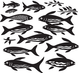 Playful Fish Logo for Pet Businesses with Cute Illustrations