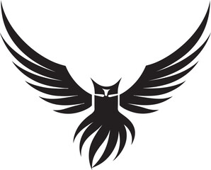 Graceful Flight Avian Vector Illustration