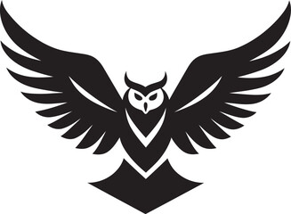 Gliding Grace Vector Illustration of a Bird in Flight