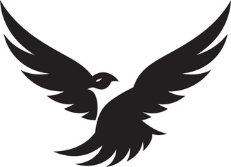 Soaring Splendor Bird Vector Artwork