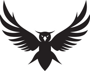Tranquil Takeoff Vector Illustration of a Flying Bird