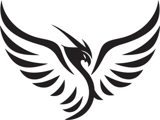 Celestial Choreography Flying Bird Vector Scene