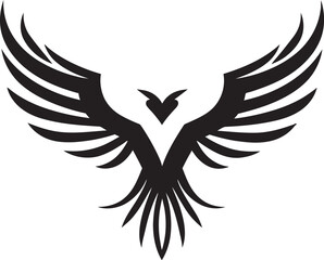 Majestic Eagle Soaring in Vector Illustration