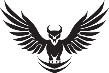 Sparrow in Flight Vector Illustration