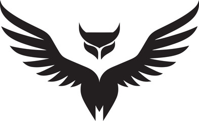 Stylized Heron Flying Vector Design