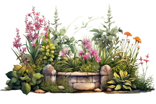 Outdoors flower nature garden. AI generated Image by rawpixel.