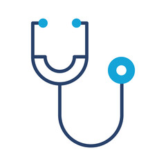 Stethoscope icon solid vector design in trendy style