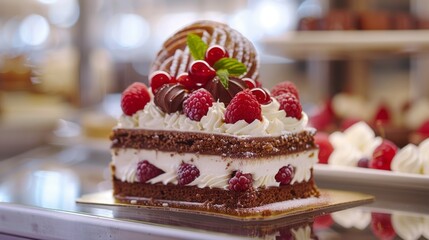 Dessert creations with raspberries from a master pastry chef