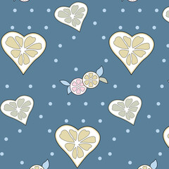 seamless pattern with hearts