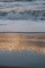 waves on the beach