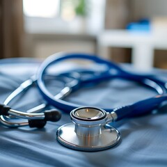 Stethoscope on Bed