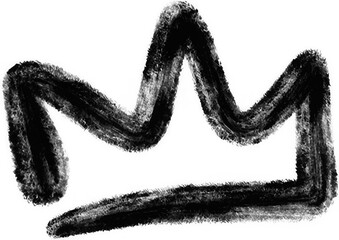 Bold Doodle Handdrawn PNG Marker Crown