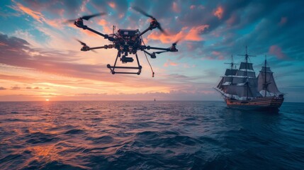 Drone Targeting Pirate Ships