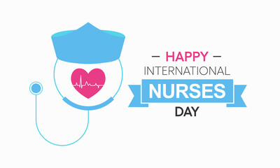Nurses Day is an international day observed around the world on 12th May each year, to mark the contributions that nurses make to society. Vector illustration