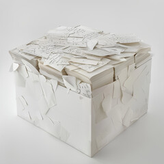 white box on a white background