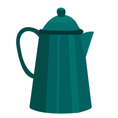 teapot on white background vector